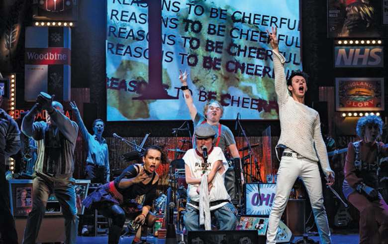  
Graeae performing musical, Reasons to Be Cheerful