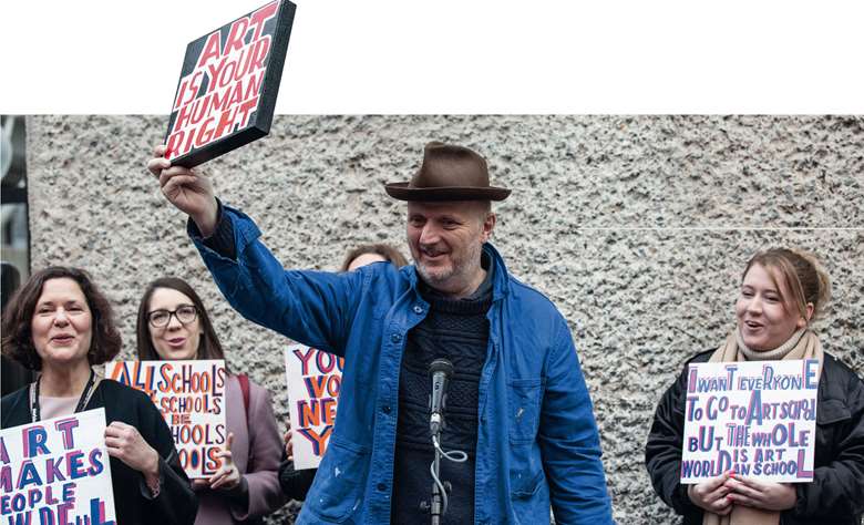  Above: Bob and Roberta Smith leads the opening provocation
