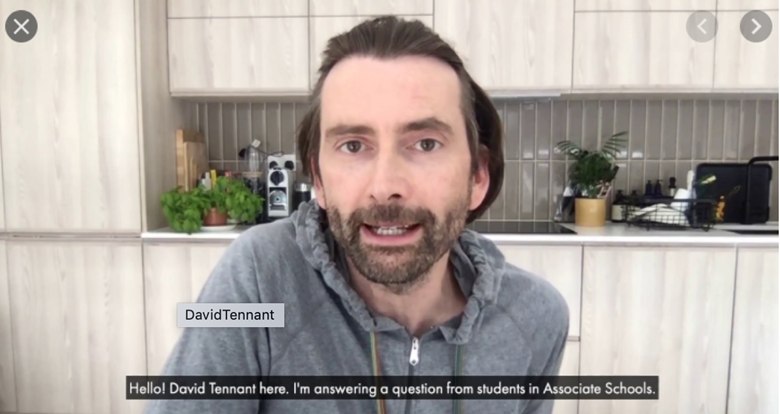 David Tennant answers a student question
