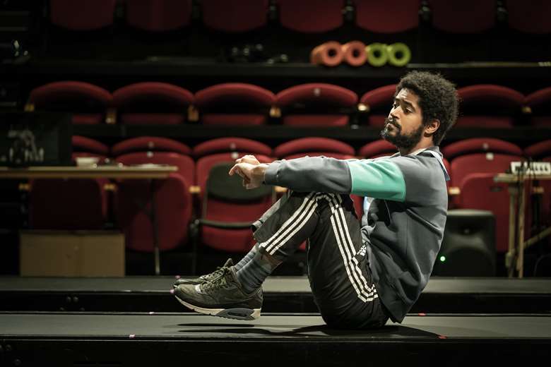 Alfred Enoch in 'Crave' rehearsals 