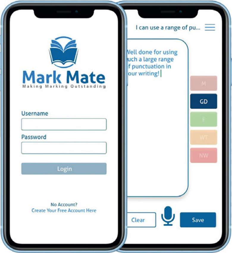  Mark Mate mobile app interface