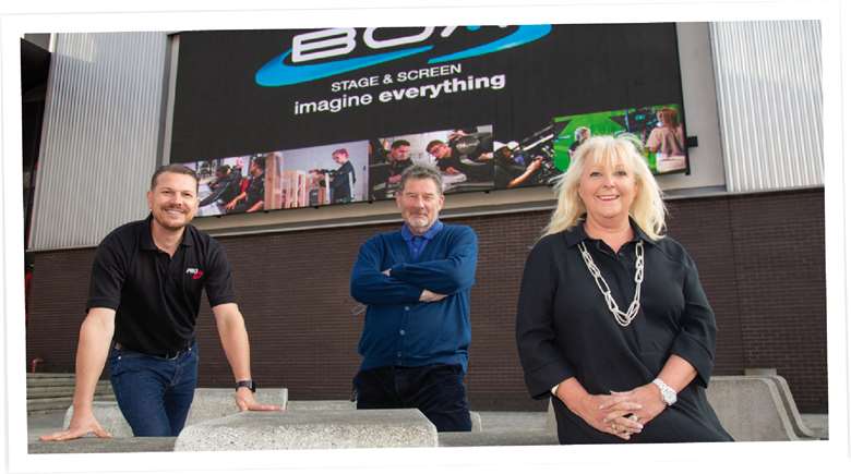  (r-l) Gaynor Cheshire, CEO of the BOA Group, Jonnie Turpie MBE, Leigh Yeomans of PRG