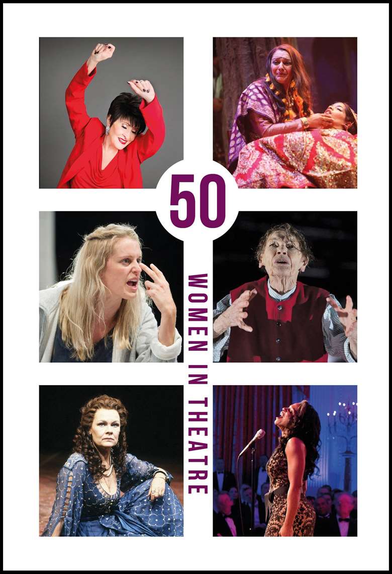 The cover page of 50 Women In Theatre