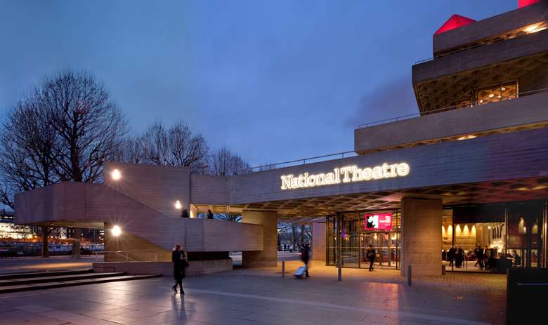 The National Theatre entrance, Southbank, London (2015)