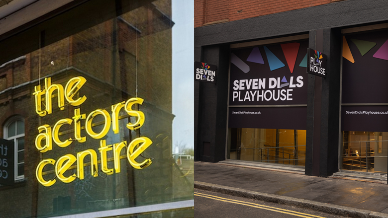 The actors centre before and after its rebrand to Seven Dials Playhouse 