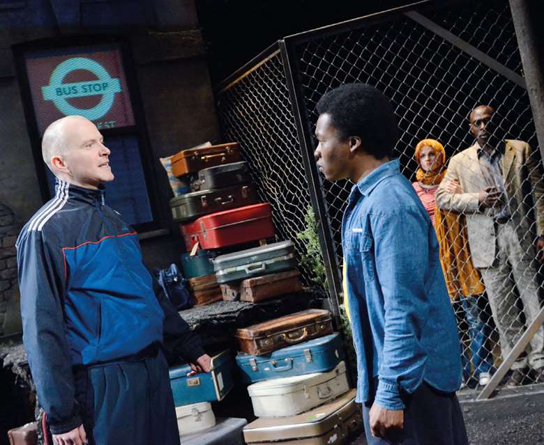  Dominic Gately and Fisayo Akinade in Refugee Boy at Leeds Playhouse (2013)