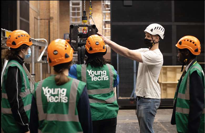  National Theatre Young Technicians in action