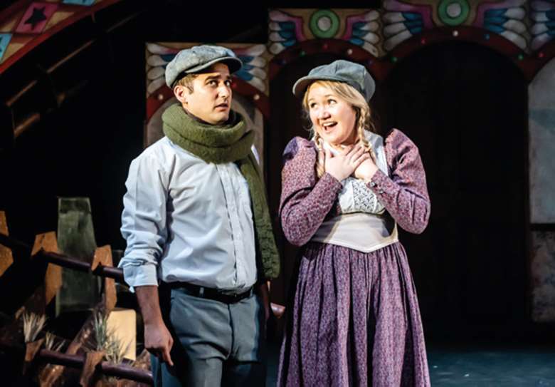  Adam Karim and Alice De Warrenne in Wolves of Willoughby Chase, Greenwich Theatre, 2020